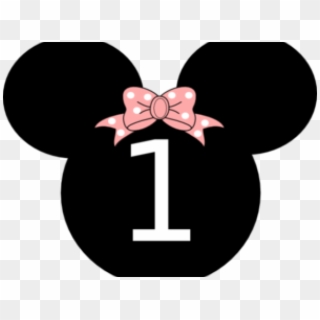 Minnie Mouse Clipart Number One - Minnie 1st Birthday Clipart - Png Download