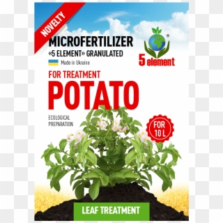 Micro Mineral Fertilizer For Potatoes Leaves Treatment - Flyer Clipart