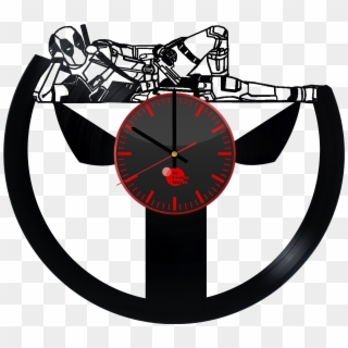 Deadpool - Deadpool Record Clock Clipart