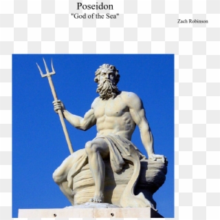 Poseidon "god Of The Sea" Sheet Music Composed By Zach - Classical Greek Statues Clipart