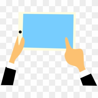 Tablet,technology,social Media,hands,taped,free Vector - Social Media Hand Png Clipart