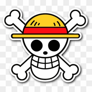 Straw Hat Pirates Luffy Symbol Sticker - Monkey D. Luffy Clipart