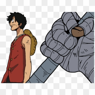 Luffy In Paint - Cartoon Clipart