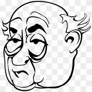 Face Head Male Man Old Man Png Image - Rosto De Velho Desenho Png Clipart