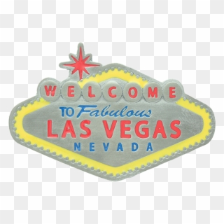 Welcome To Las Vegas Belt Buckle - Emblem Clipart