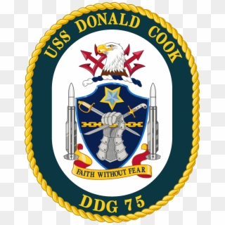 Uss Donald Cook Ddg-75 Crest - Uss Donald Cook Logo Clipart