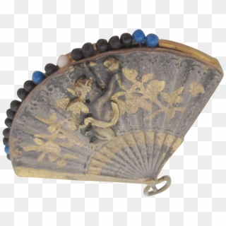 Thornhill Brass Pin Cushion Shaped Like A Fan With - Antique Clipart