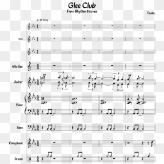 Glee Club - Rhythm Heaven - Sheet Music Clipart