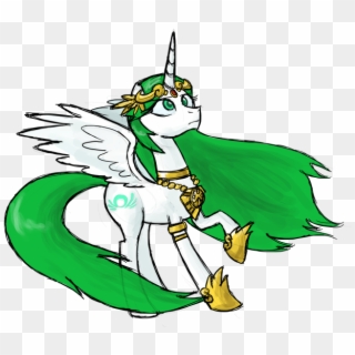 Zicygomar, Crossover, Female, Flowing Mane, Frown, - Mlp Palutena Clipart