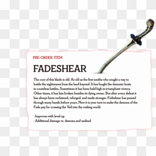 Popup-fadeshear - Sword Clipart