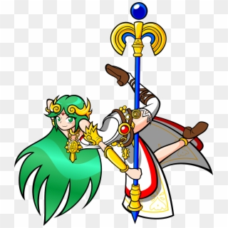Great Palutena, Victory Is Ours - Lady Palutena Pole Dancing Clipart