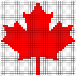 Canada Maple Leaf Perler Bead Pattern / Bead Sprite - Canada Flag Luggage Tag Clipart