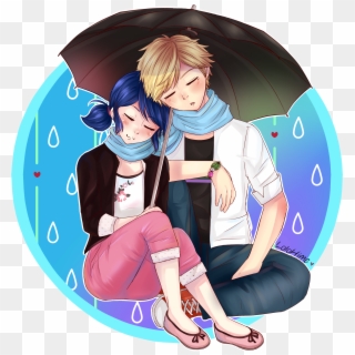 Miraculous Ladybug Wallpaper Called Adrien And Marinette - Adrien Marinette Miraculous Clipart
