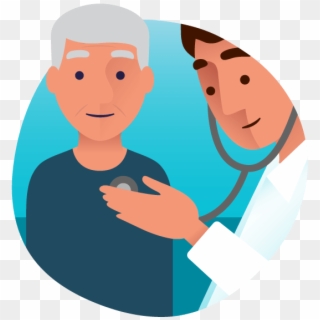 The Same Doctor Cares For Your Cold And Your Cholesterol - Child At Doctors Transparent Clipart