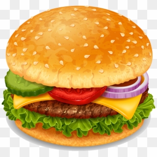 Burger Vector Drawing - Бургер Пнг Clipart