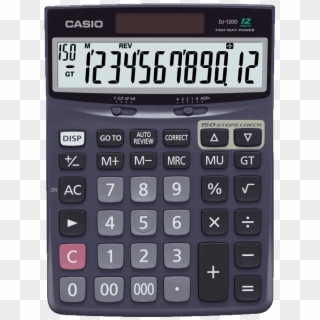Casio Dj-120d Desktop Business Calculator Black - Casio Dj 120d Plus Clipart
