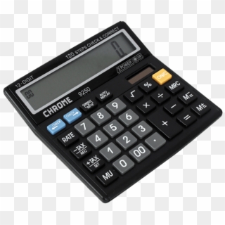 Chrome Calculator Black - Calculator Clipart