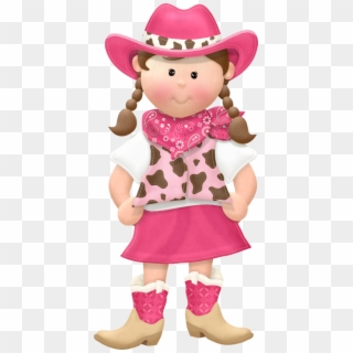 Cowboy E Cowgirl Girl Clipart, Cute Clipart, Western - Cow Girl Clipart Png Transparent Png