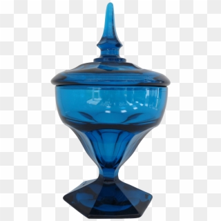M#century Peacock Blue Candy Jar On Chairish - Lid Clipart