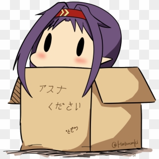 Yuuki In A Box - Chibi Yuuki Sao Clipart