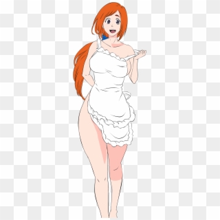 “orihime With Only A Apron On - Illustration Clipart