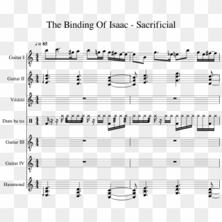 The Binding Of Isaac - Sheet Music Clipart