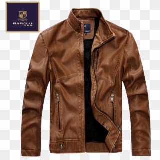 Leather Winter Coat Png Download Image - Leather Jacket Coat Men Clipart