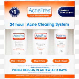 00 For Acnefree® 24hr Acne Clearing System - Acne Free Clipart