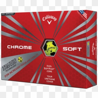 Callaway Golf Balls - Callaway Chrome Soft Truvis Yellow Black Clipart