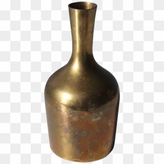 This Small Solid Brass Vase With Simple, Clean Modern - Vase Clipart