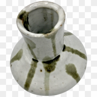 M#century Modern Studio Pottery White Slip Bud Vase - Ceramic Clipart
