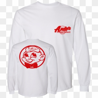 White Long Sleeve Red Both - Long-sleeved T-shirt Clipart