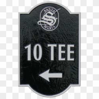 Golf Course Direction Sign Picture - Emblem Clipart