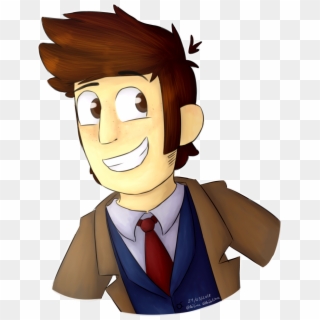 Doctor Who Dw David Tennant 10th Doctor The Tenth Doctor - Cartoon Clipart