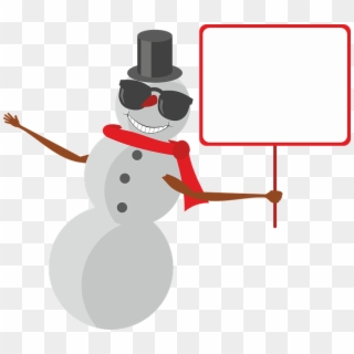 Snowman Snow Winter Christmas Cylinder Hat Scarf - Gambar Natal Manusia Salju Clipart