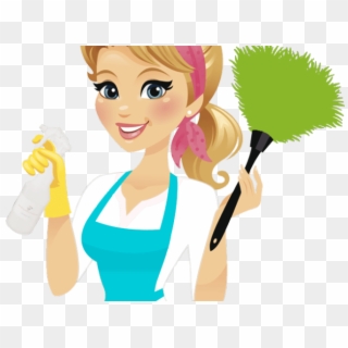 Clean Dishes Cliparts Free Download Clip Art Ⓒ - Cartoon Cleaner Maid - Png Download