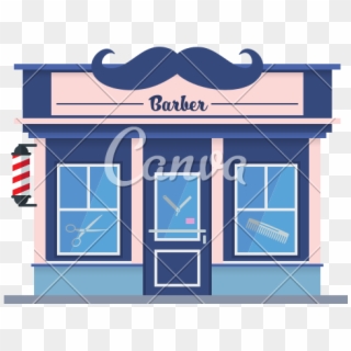 Old Barber Shop Vector Clipart