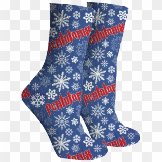 Snowflake Logo Socks - Sock Clipart