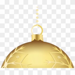 Christmas Ornaments Clipart Gold - Christmas Tree Decorations Clipart Gold - Png Download