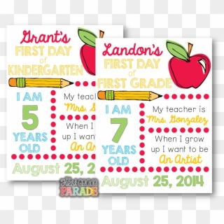 First Day Of School Editable Printable , Png Download - School Clipart