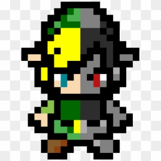 Link & Dark Link - Pixel Art Zelda Link Clipart