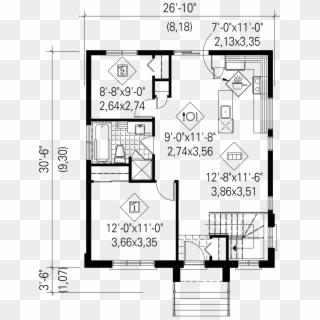 Contemporary Floor Plan - House Design Blue Print Clipart
