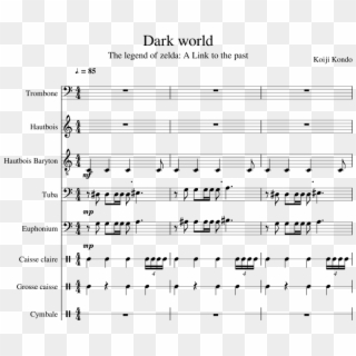 Dark World Sheet Music Composed By Koiji Kondo 1 Of - Sheet Music Clipart