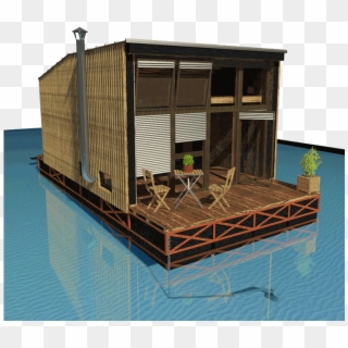 Floating House Plans Sharon - Tiny Houseboat Designs Clipart