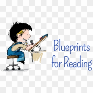 Blueprint Blog Banner - Transparent Cartoon Person Reading Book Png Clipart