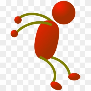 Stick Figure Man Jumping Vector Clip Art - Dibujos Animados De Saltar - Png Download