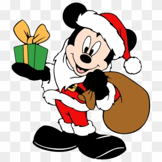 Baby Mickey Mouse Png - Minnie Mouse Santa Claus Cartoon Clipart