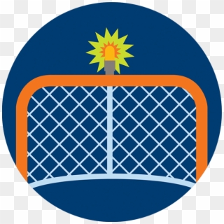 A Light Flashes On Top Of A Hockey Net - Grandpa Pig Clipart
