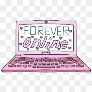 Overlay Online Computer Pink Tumblr Young Tumblr Freeto - Forever Online Clipart