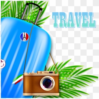 Illustration Suitcase And Png Vector Ⓒ - Suitcase Clipart
